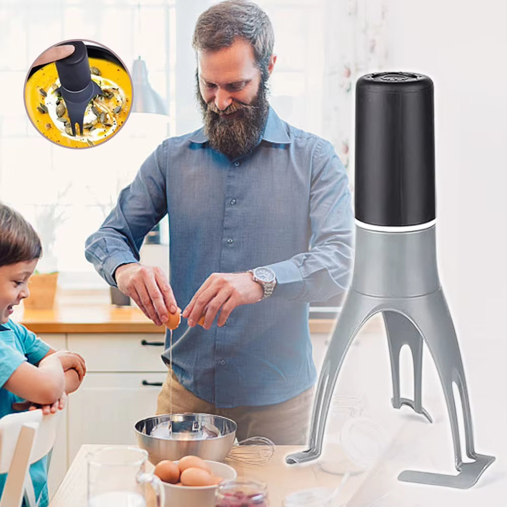 Triangle Pan Stirrer Automatic Egg Beater Multifunction Sauces Soup Cream Blender Dishwasher Safe Battery Operated Kitchen Tools